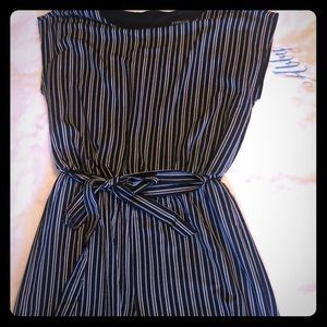 Striped dressy romper.